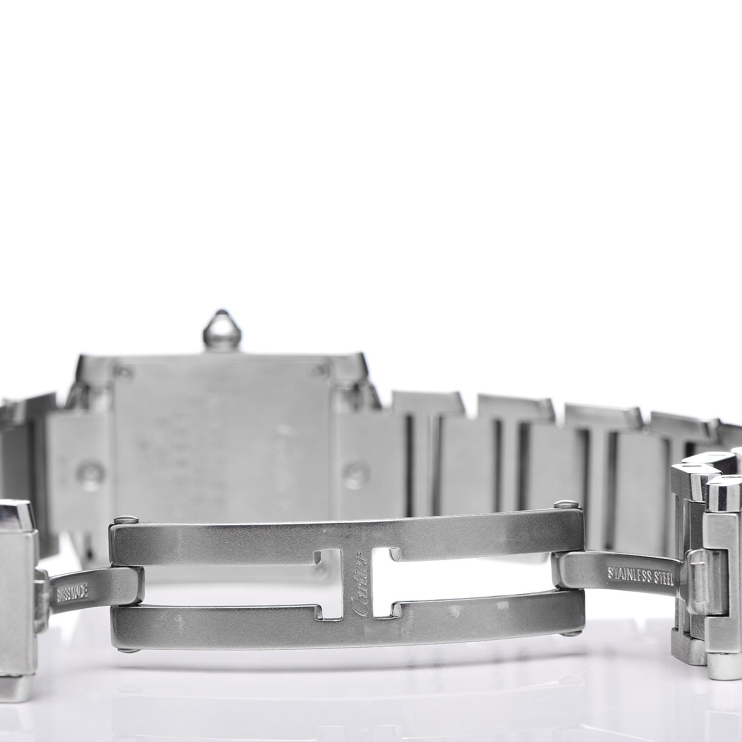 Cartier Stainless Steel 20mm Tank Francaise Quartz Watch 6 of 7