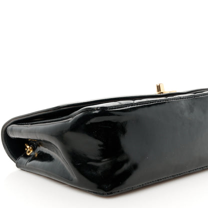Chanel Patent Lambskin Quilted Small Single Flap Black 11 of 12
