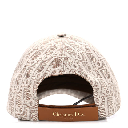 Christian Dior Cotton Oblique Jacquard Baseball Cap 58 Beige 6 of 9