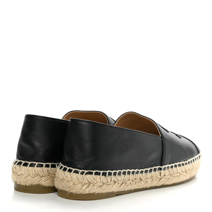 Chanel Lambskin CC Espadrilles 39 Black 4 of 9