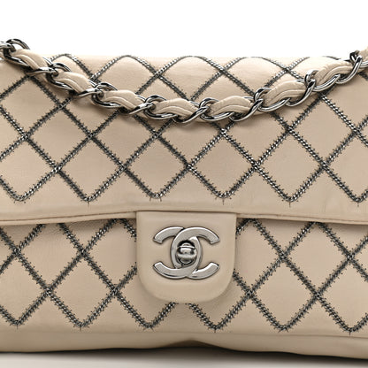 Chanel Lambskin Chain Single Flap Beige 21 of 21