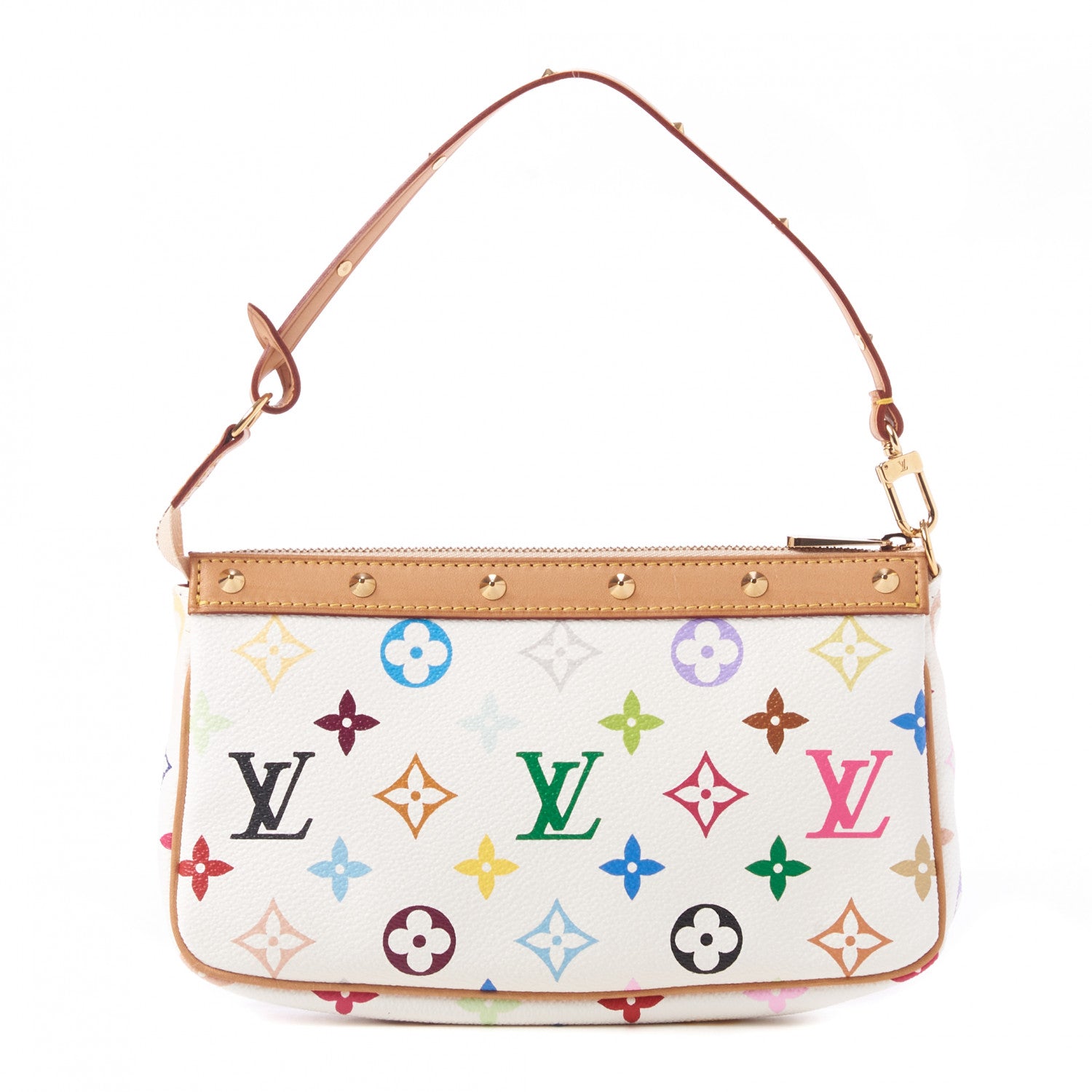 Louis Vuitton Monogram Multicolor Pochette Accessories White 1 of 9