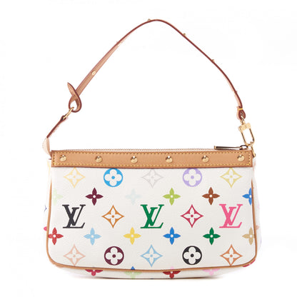 Louis Vuitton Monogram Multicolor Pochette Accessories White 1 of 9