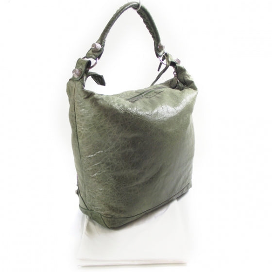 Balenciaga Agneau Day Hobo GSH Vert Thyme 3 of 11