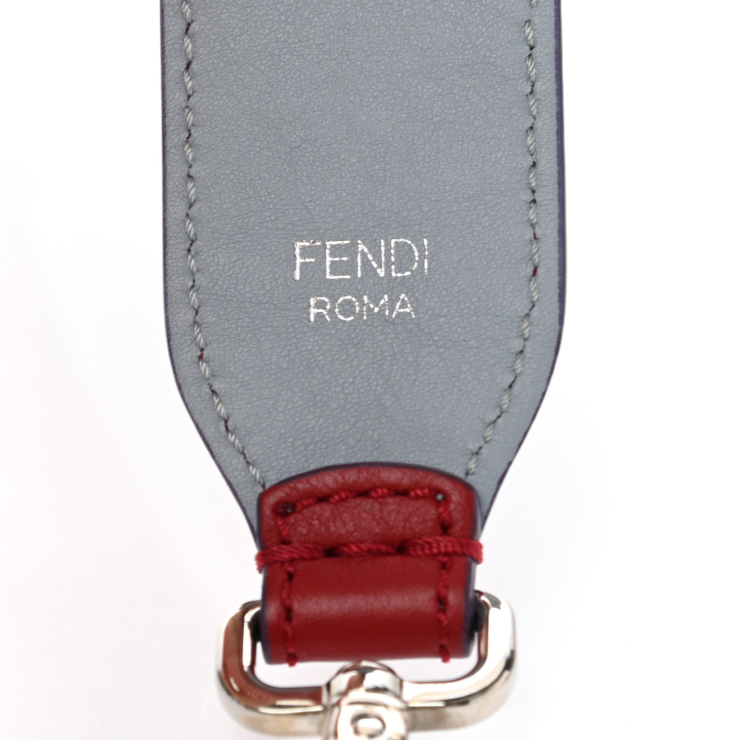 Fendi Calfskin Strap You Red Light Blue 3 of 5