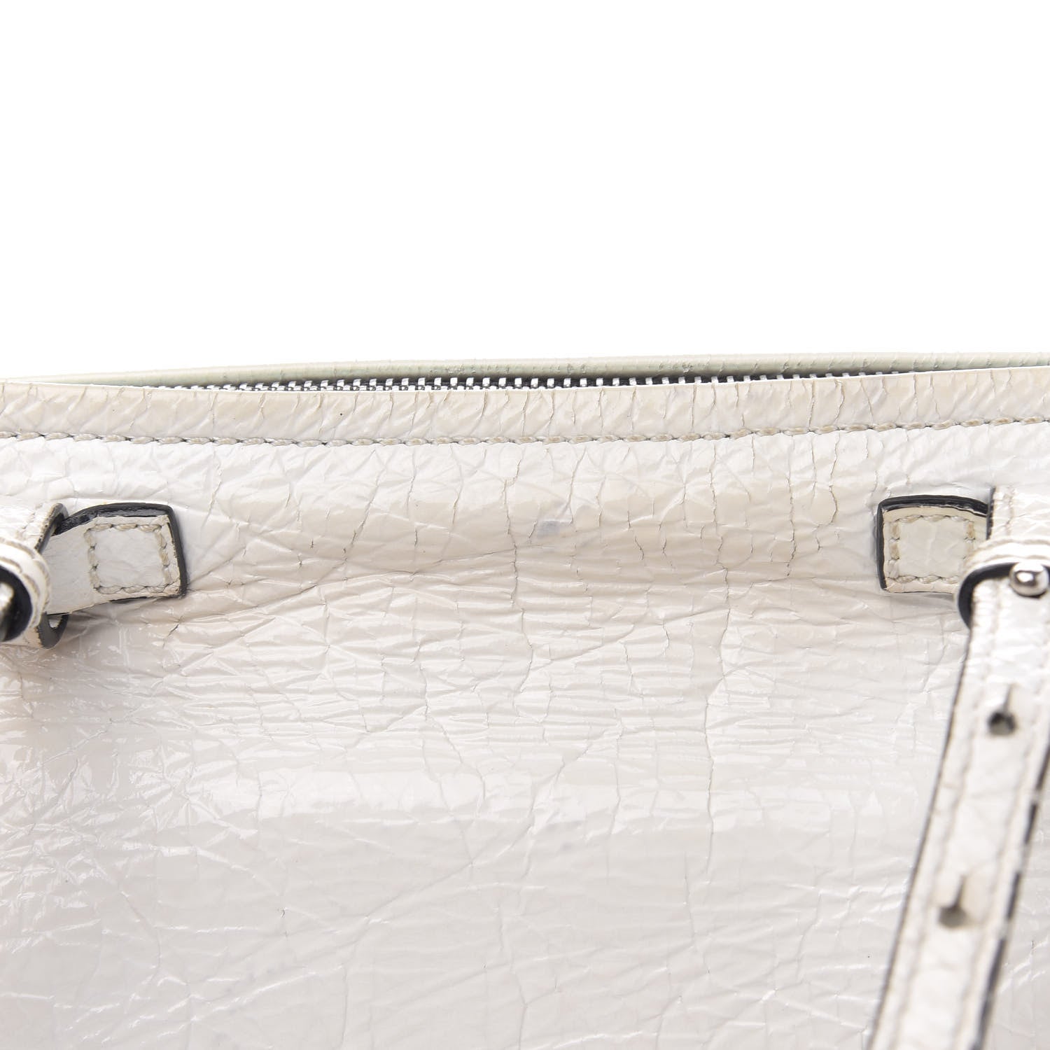 Givenchy Crinkled Patent Deerskin Mini Pandora White 14 of 17