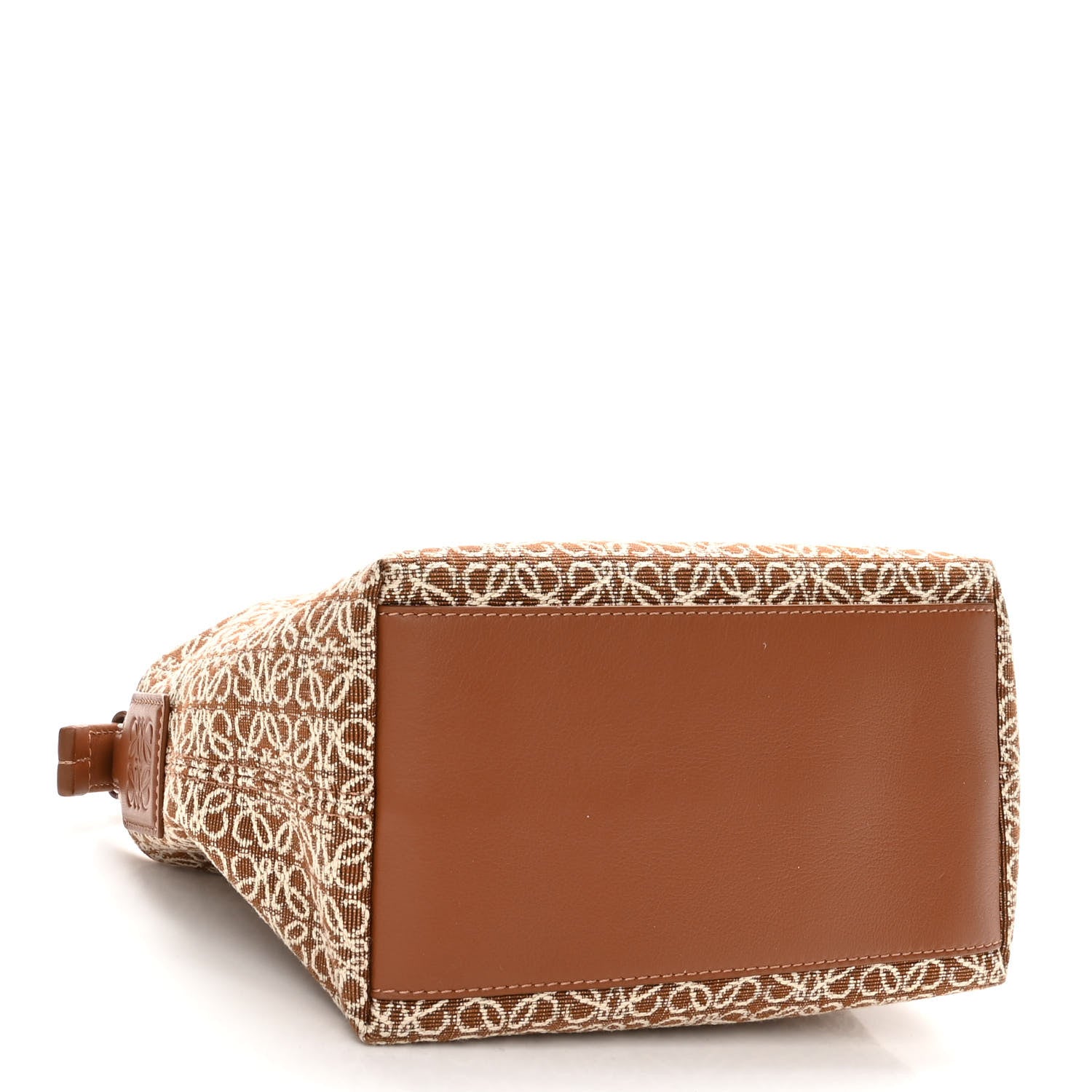 Loewe Jacquard Anagram Calfskin Small Cubi Bag Tan Pecan 3 of 9