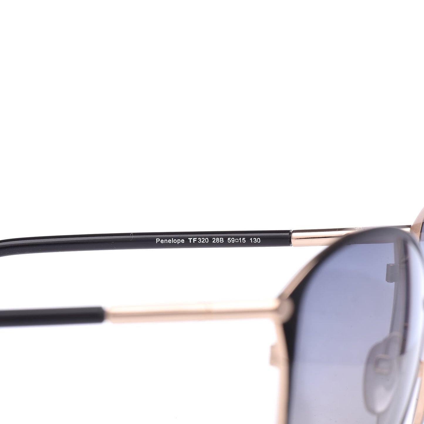 Penelope Vintage Round Sunglasses TF320 Black