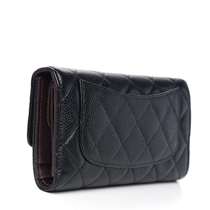 Chanel Caviar Quilted Large Flap Wallet Black 2 of 10