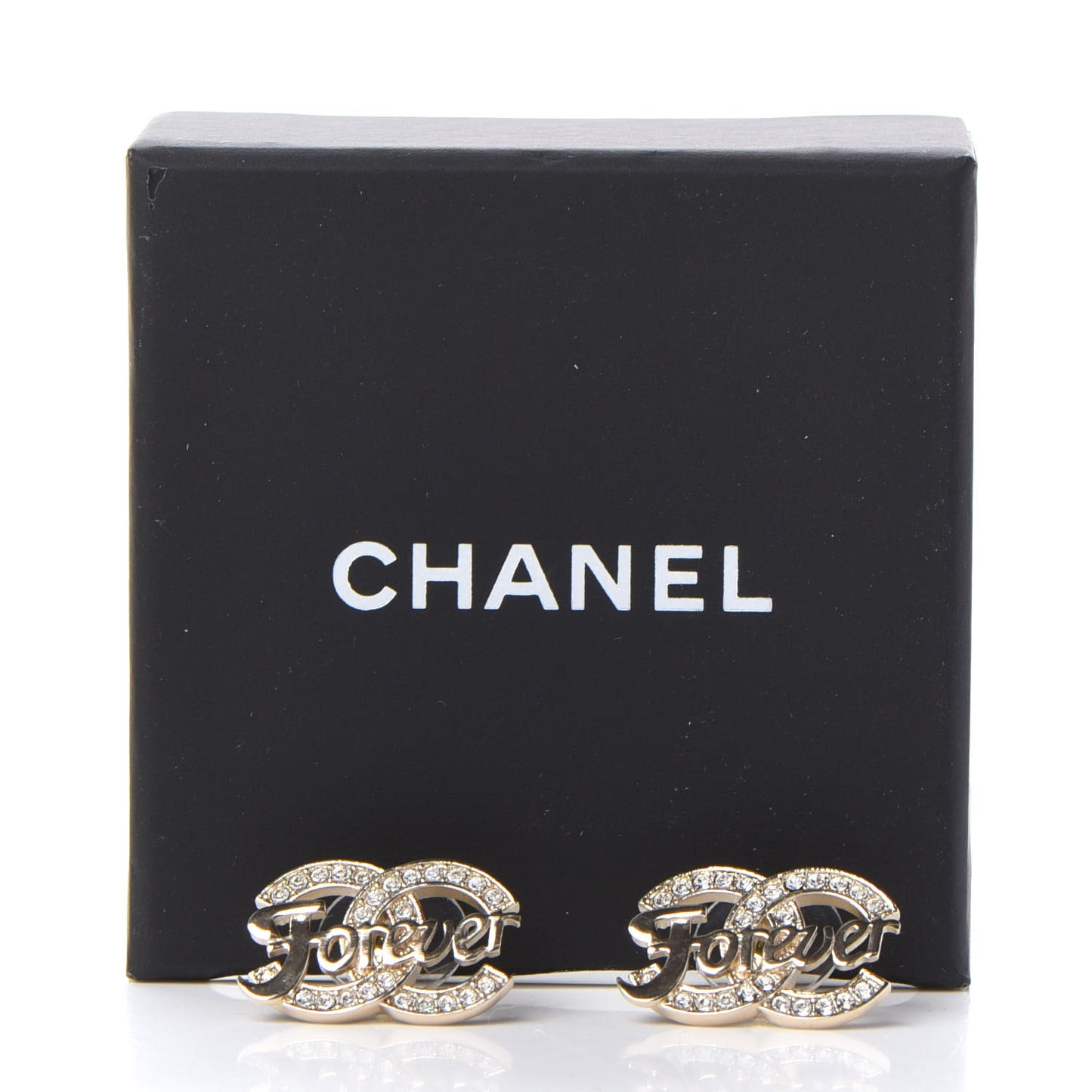 Crystal CC Forever Earrings Gold