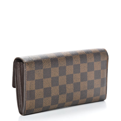 Louis Vuitton Damier Ebene Sarah Wallet 2 of 15