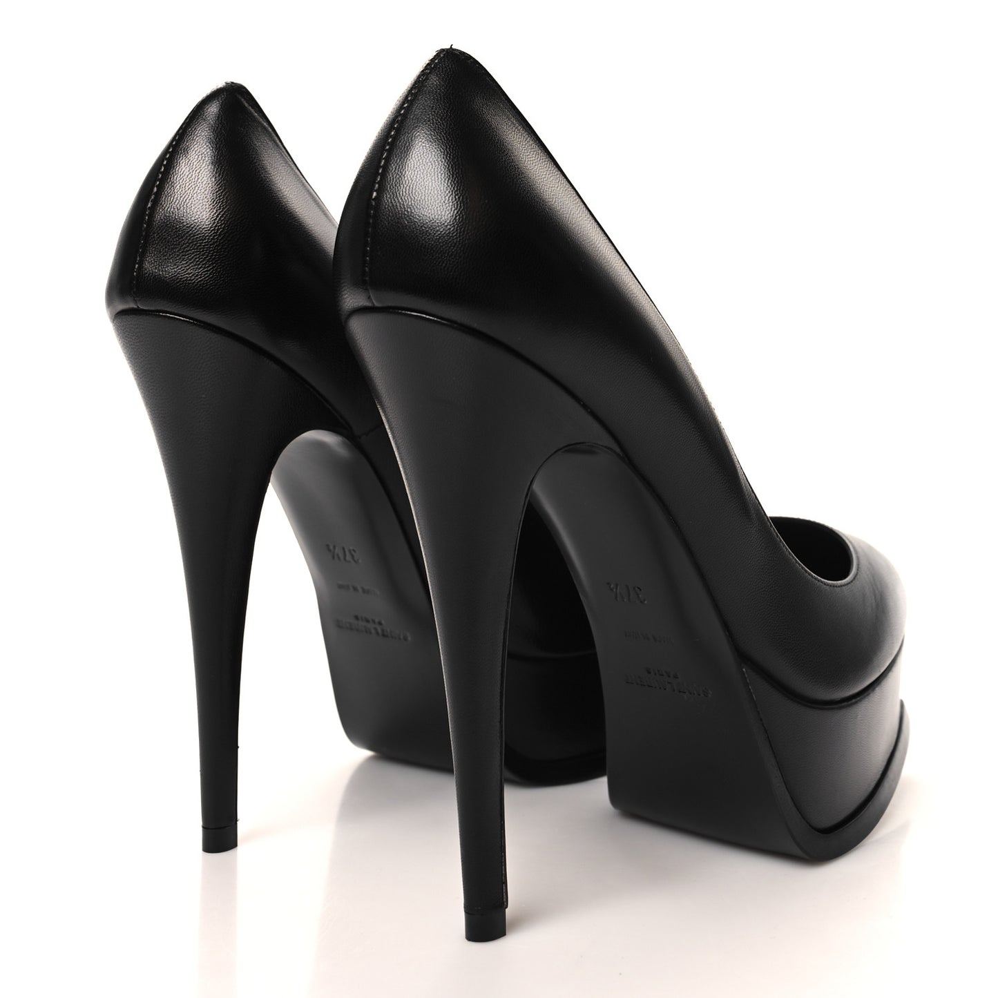 Calfskin Tripon Tribute 105 Pumps 37.5 Black