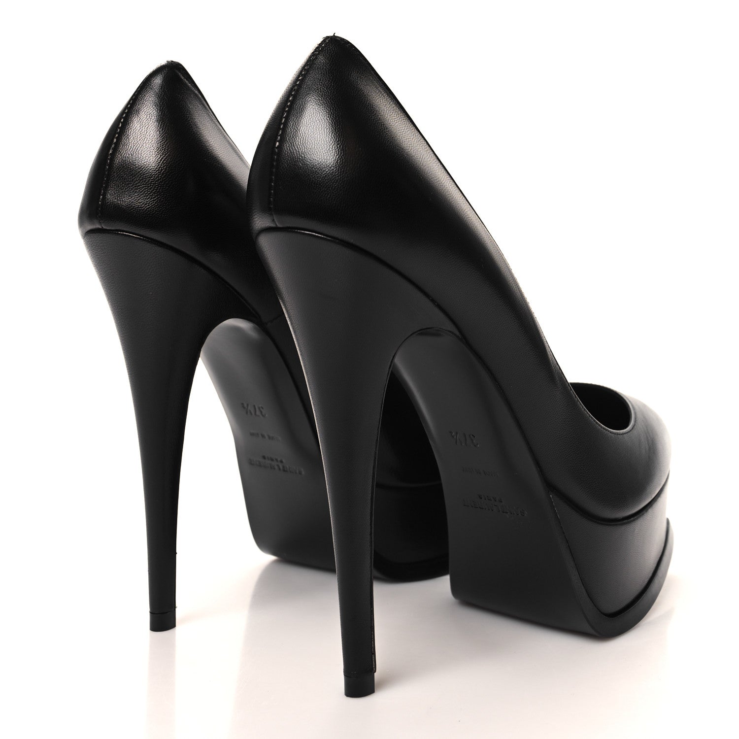 Saint Laurent Calfskin Tripon Tribute 105 Pumps 37.5 Black 5 of 9