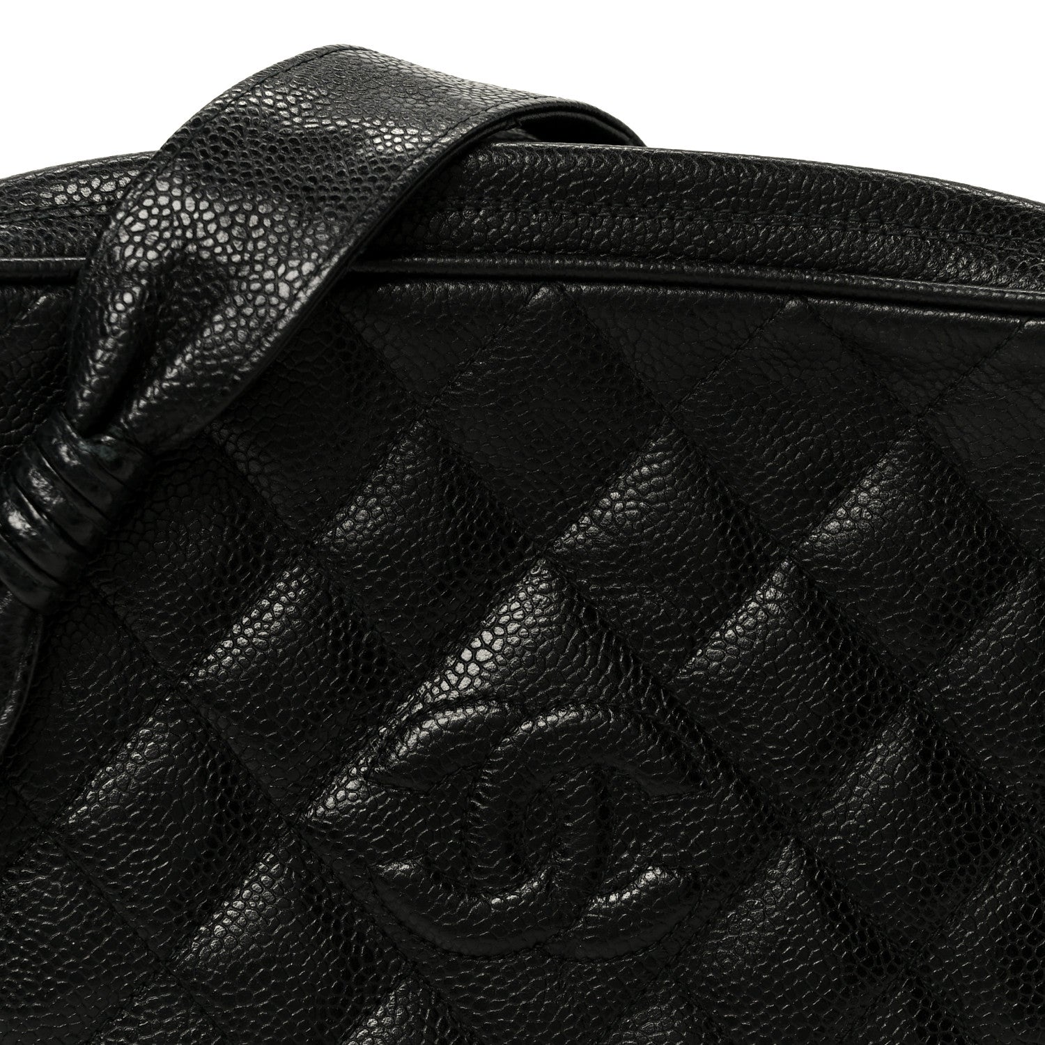 Chanel Caviar Quilted Camera Case Black 10 of 12