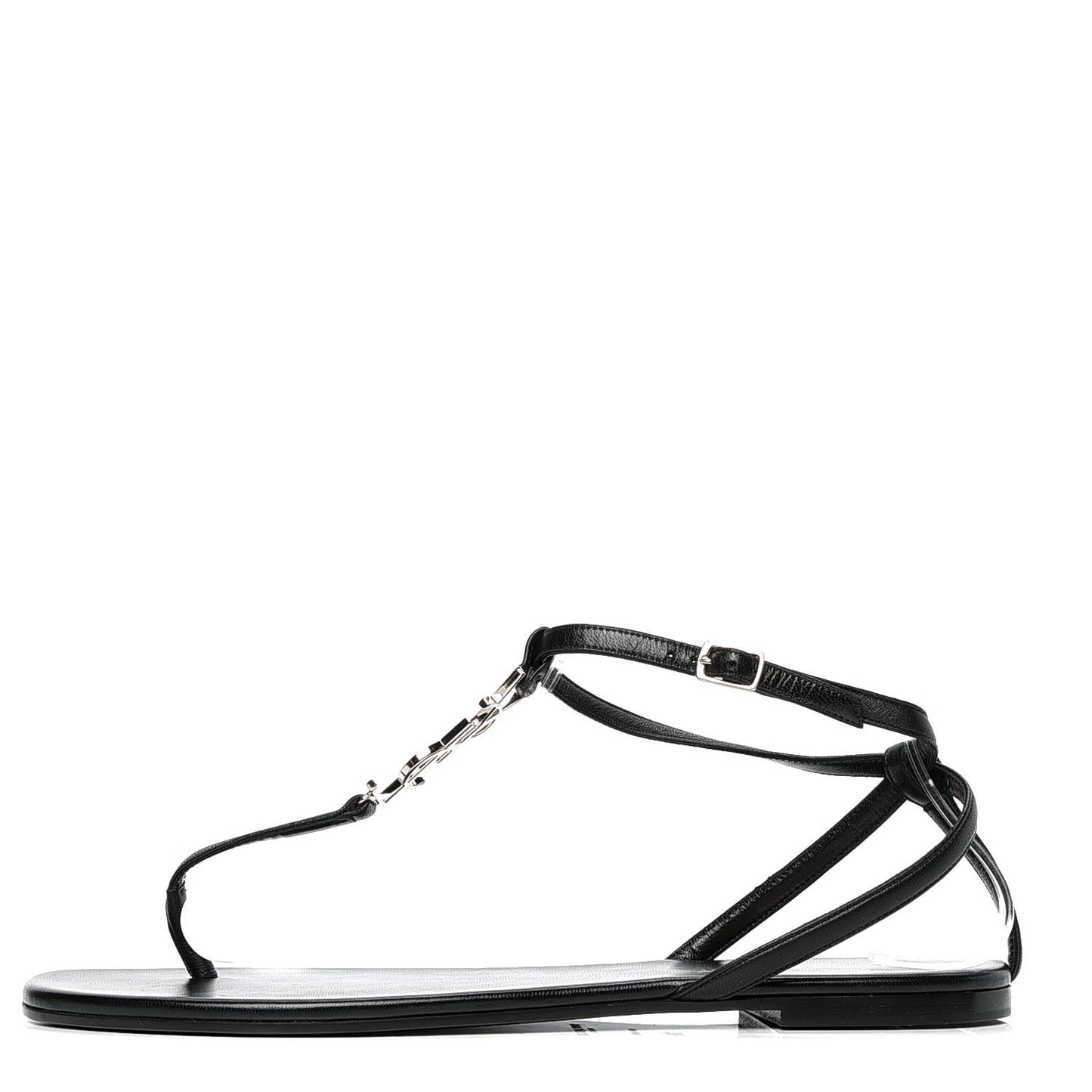 Patent Calfskin Nu Pieds 05 Sandals 39 Black