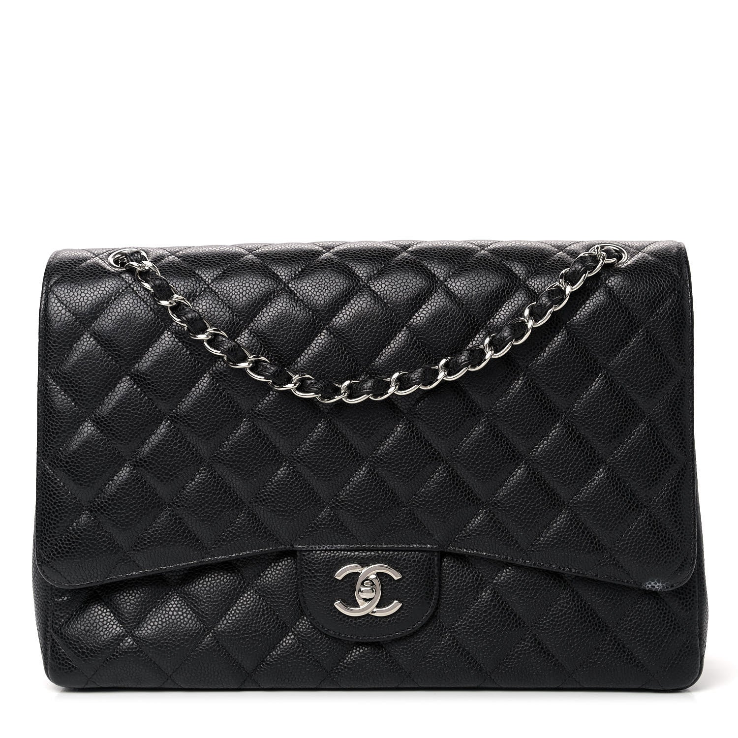 Chanel Caviar Quilted Maxi Single Flap Black 1 of 10