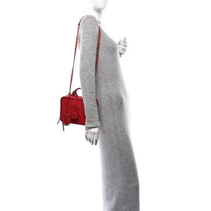 Chanel Caviar Quilted Medium CC Filigree Vanity Case Red 2 of 10