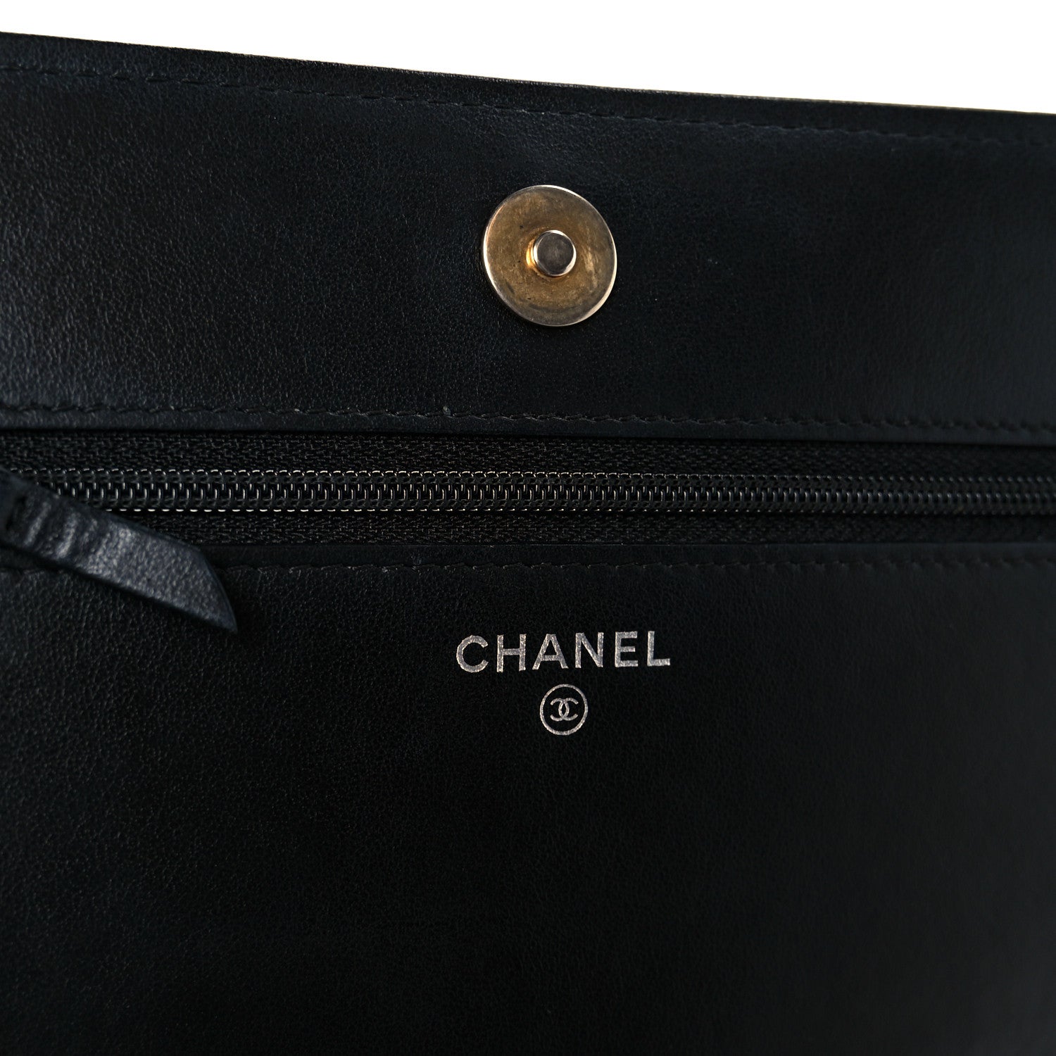Chanel Aged Calfskin Quilted Gabrielle Wallet On Chain WOC Black 6 of 11