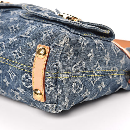 Louis Vuitton Monogram Denim Baggy PM Blue 9 of 13