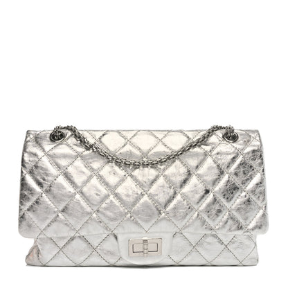 Chanel Metallic Aged Calfskin Quilted 2.55 Reissue 227 Flap Silver 1 of 10