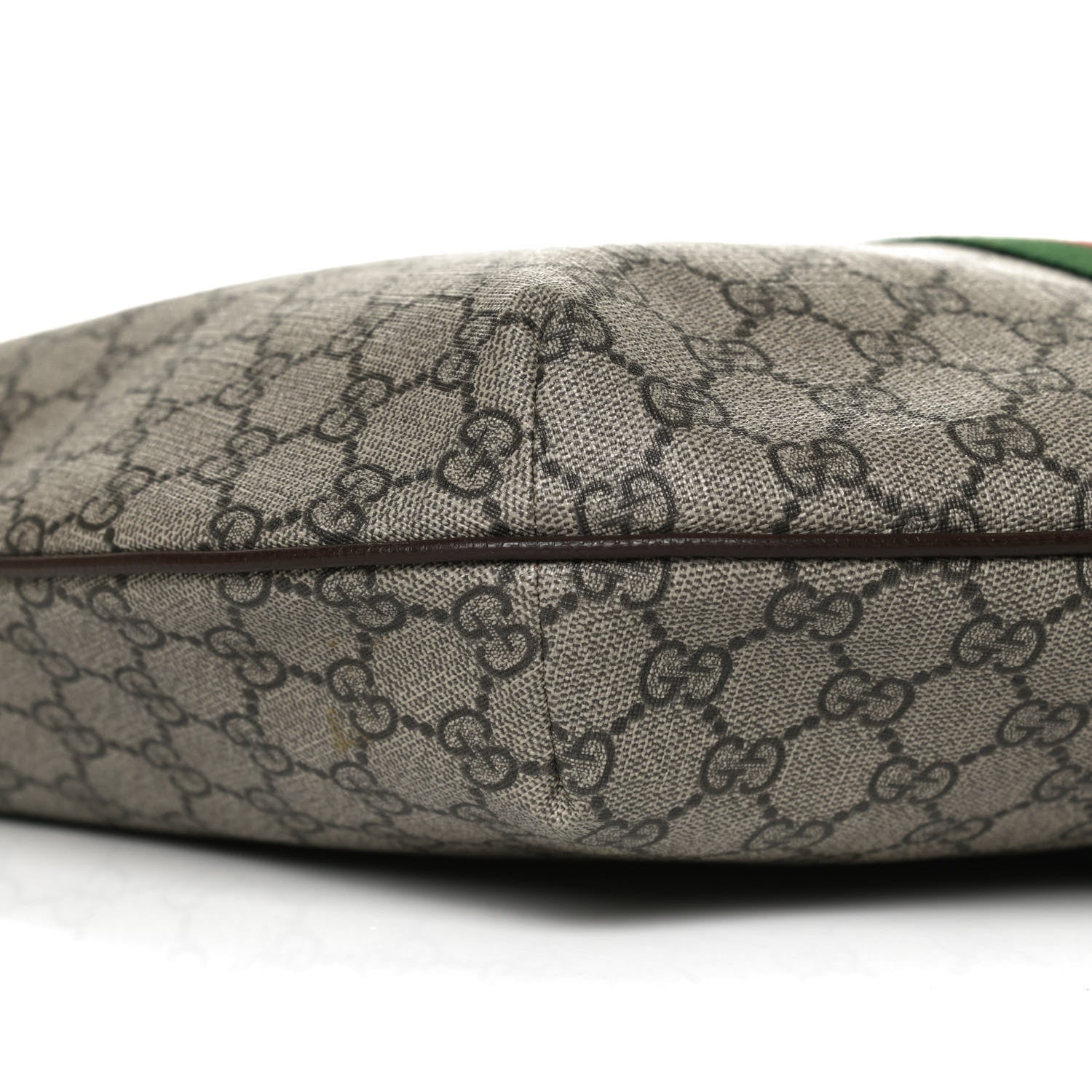 Gucci GG Supreme Monogram Web Ophidia Half Moon Hobo Brown 10 of 15