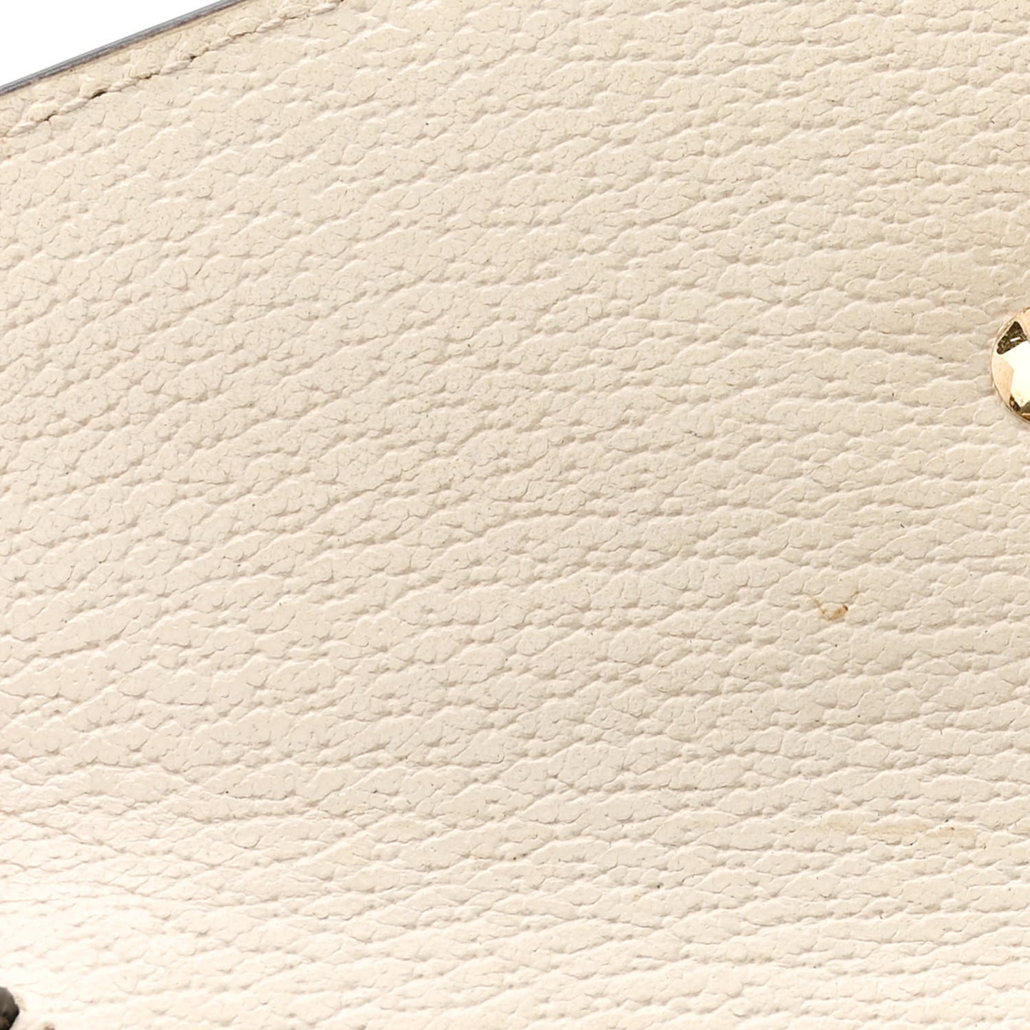 Textured Calfskin Bee Star Print Mini Sylvie Top Handle Bag Mystic White