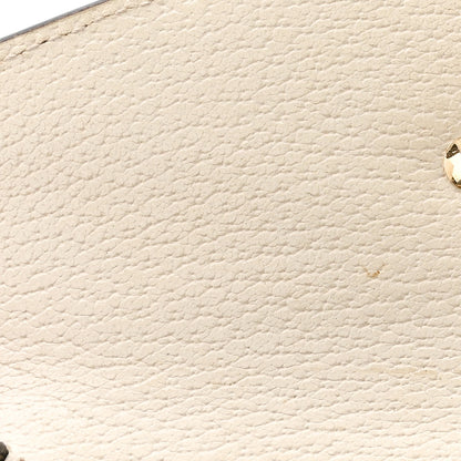 Gucci Textured Calfskin Bee Star Print Mini Sylvie Top Handle Bag Mystic White 12 of 17