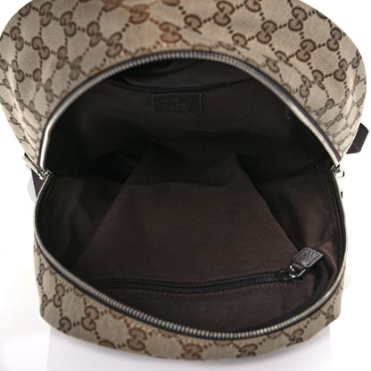 Gucci Monogram Travel Backpack Dark Brown 5 of 12
