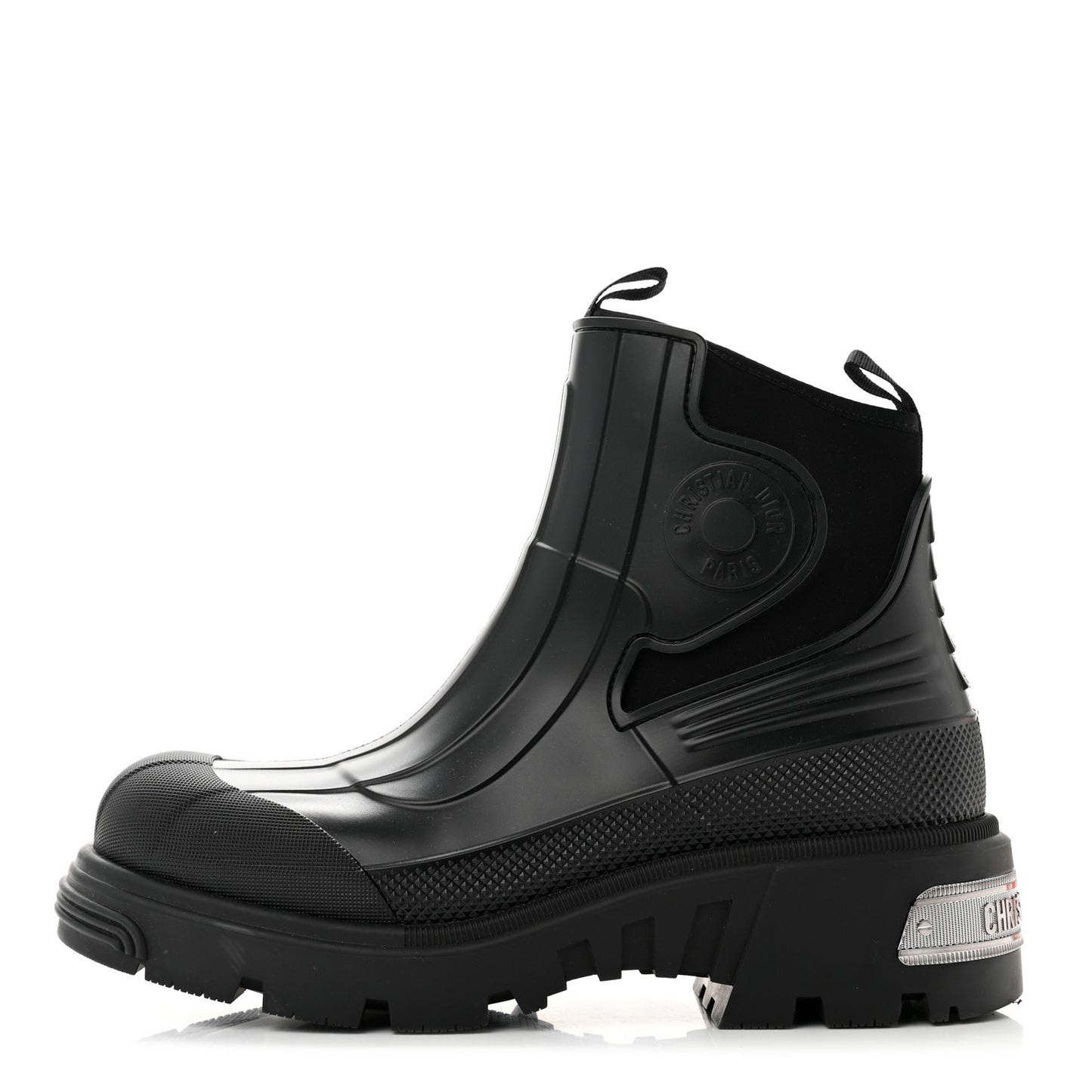 Neoprene Rubber Dior Genesis 30mm Ankle Boots 40 Black