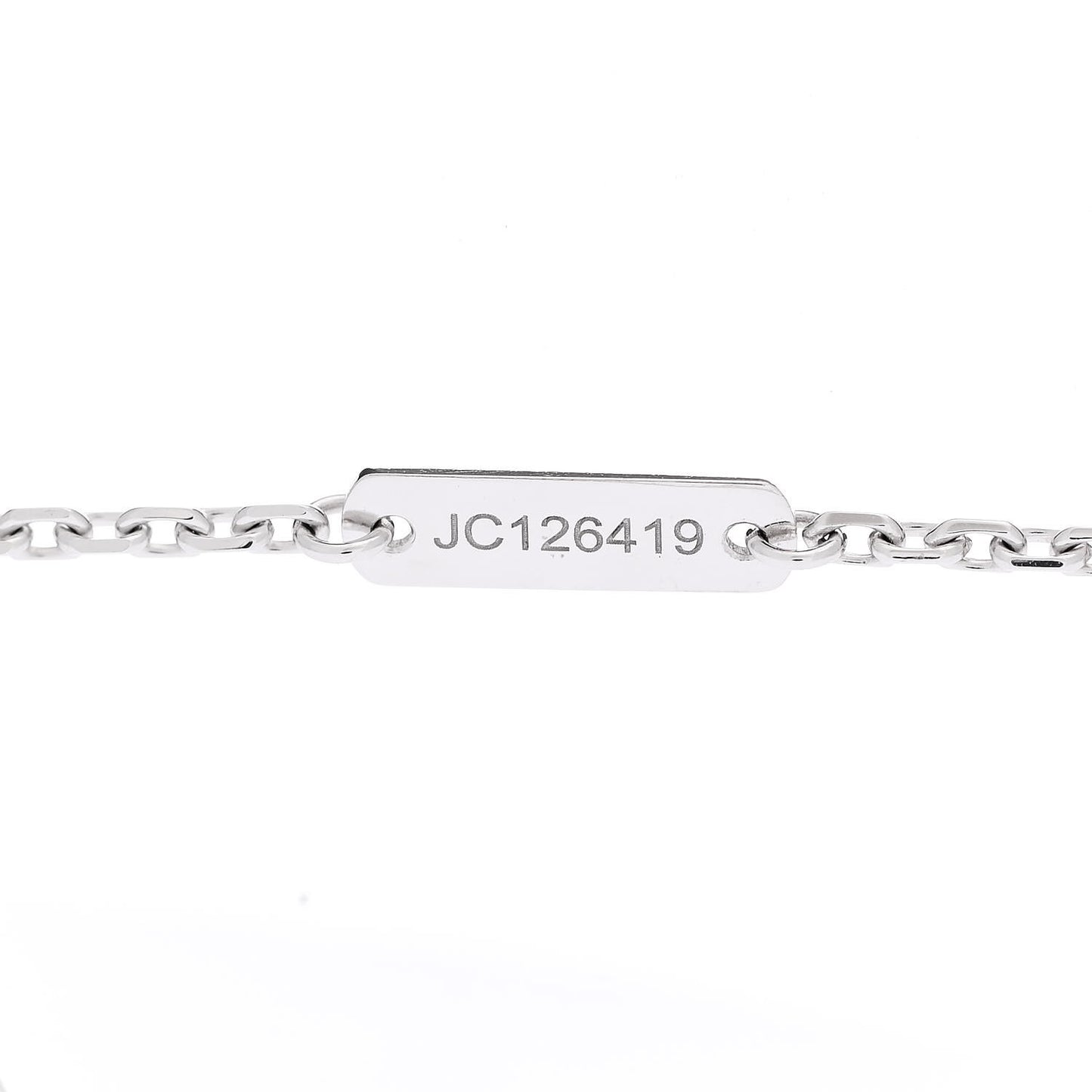 18K White Gold Diamond Medium Lotus Pendant Necklace