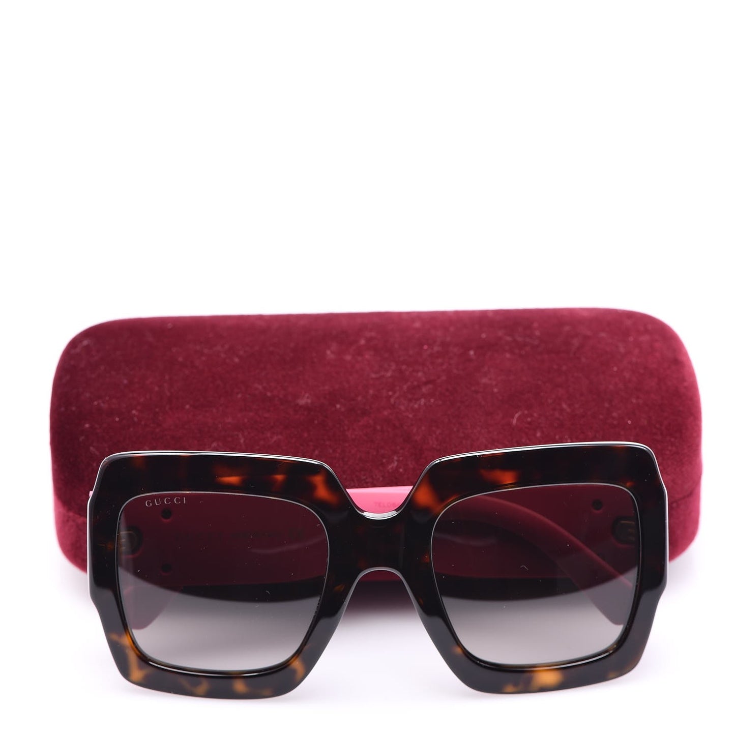 Square Frame GG0102S Sunglasses Glitter Pink