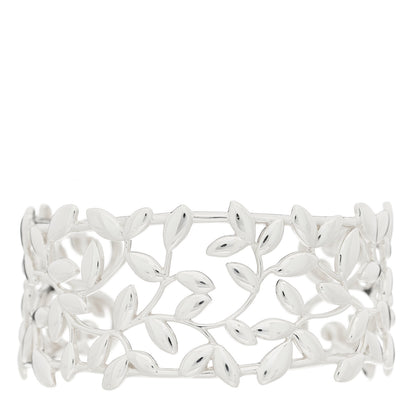 Tiffany Sterling Silver Paloma Picasso Olive Leaf Cuff Bracelet 1 of 3