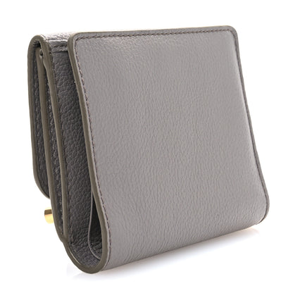 Chloe Grained Calfskin Marcie Square Wallet Cashmere Grey 3 of 10