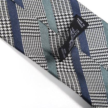 Hermes Silk Mens Checked Neck Tie 5 of 6