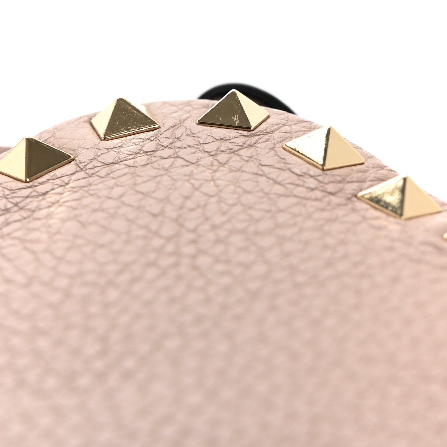 Valentino Garavani Pebbled Calfskin Rockstud Camera Crossbody Bag Poudre 12 of 12