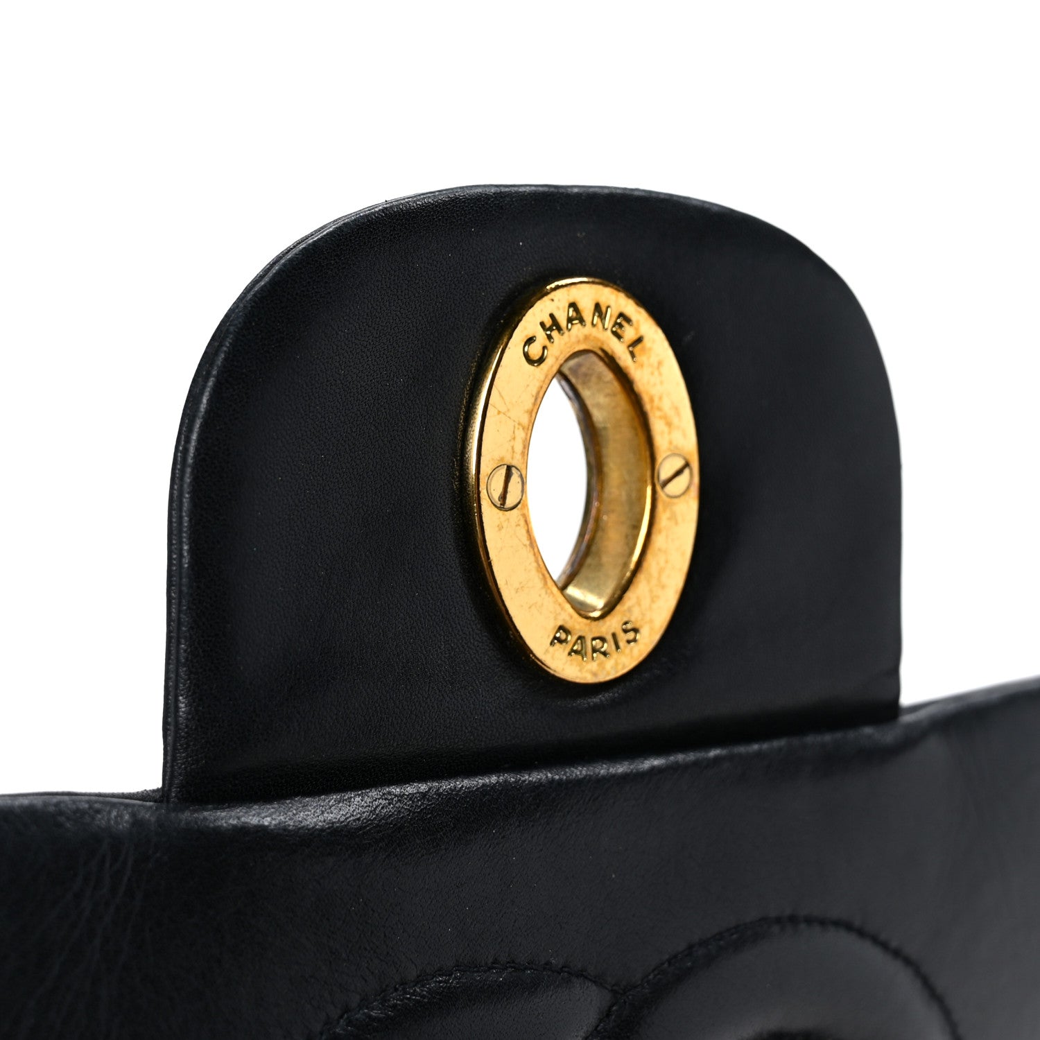 Chanel Lambskin Quilted XL Jumbo Single Flap Black 6 of 12