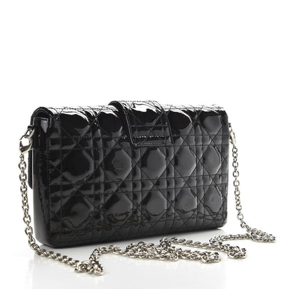 Christian Dior Patent Cannage New Lock Pouch Black 3 of 8
