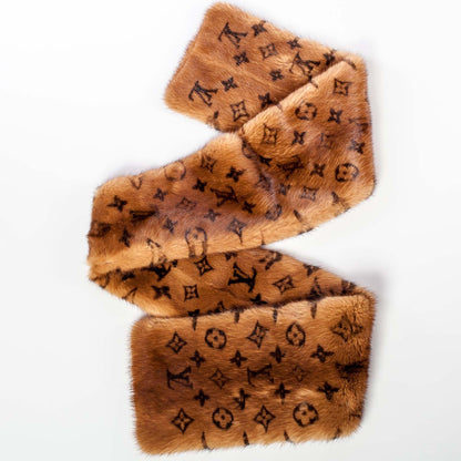 Louis Vuitton Monogram Mink Scarf 1 of 4