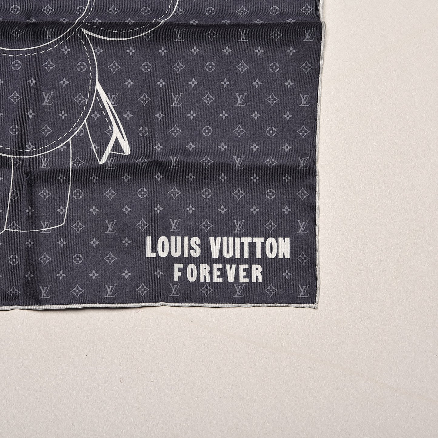 Silk Monogram Vivienne Bandana