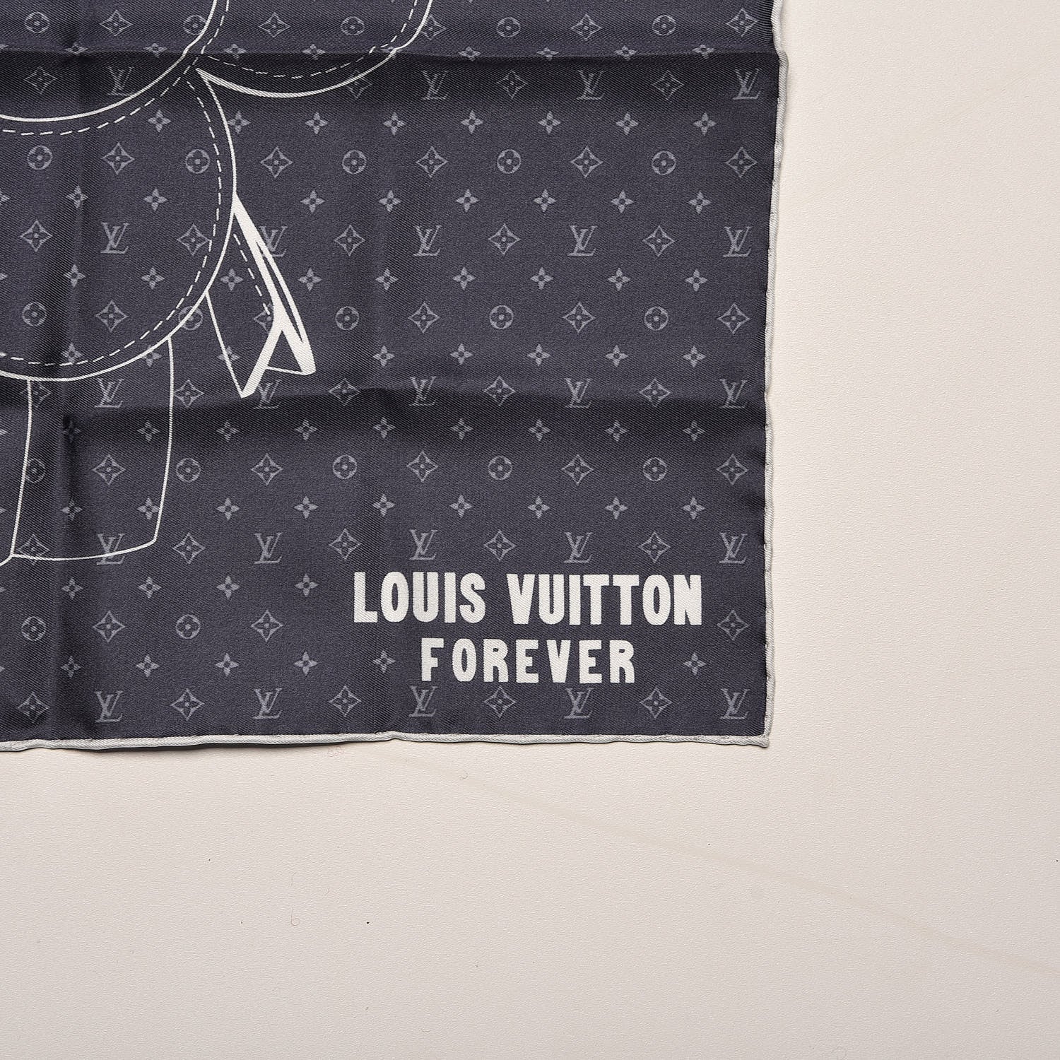 Louis Vuitton Silk Monogram Vivienne Bandana 3 of 4