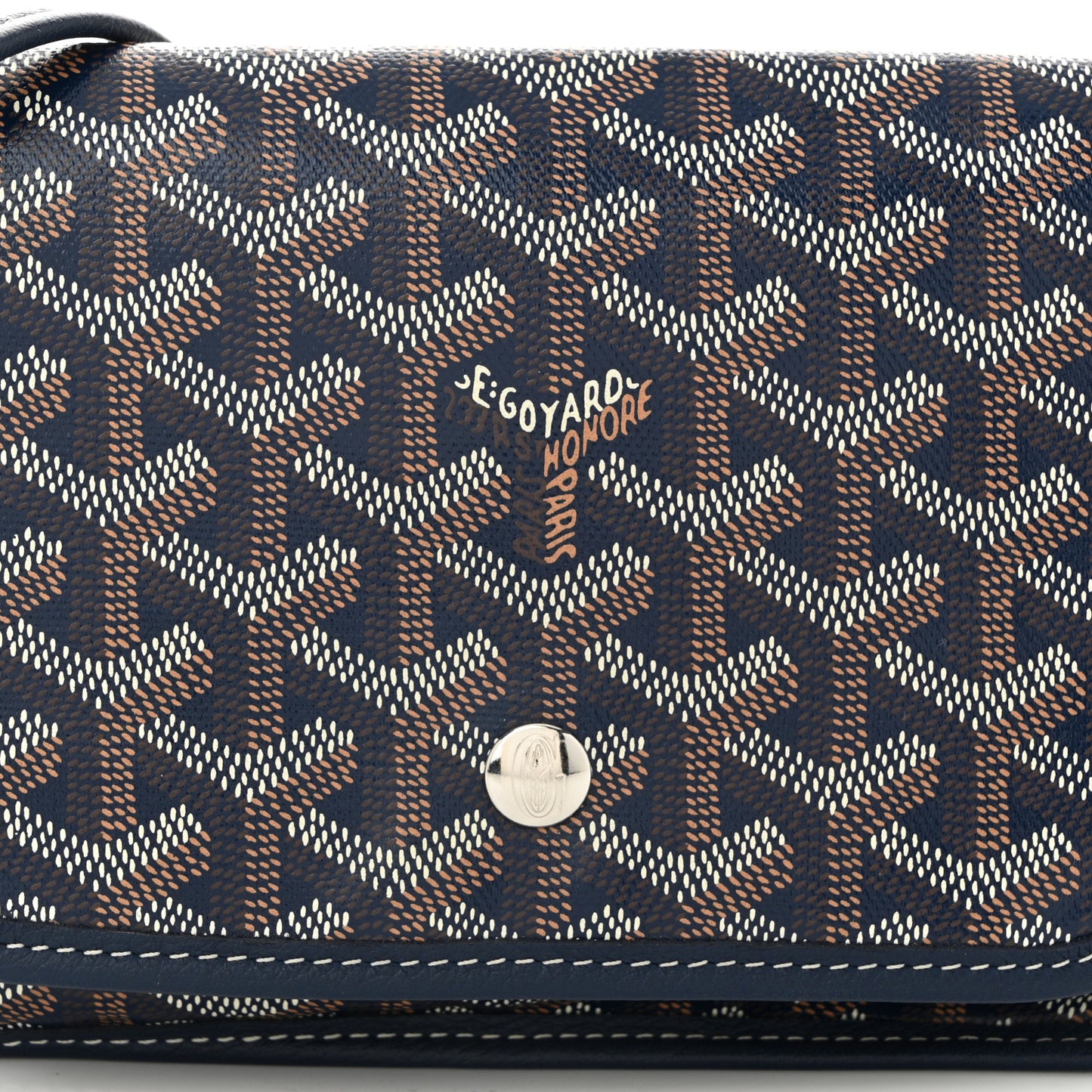 Goyardine Plumet Wallet Clutch Navy