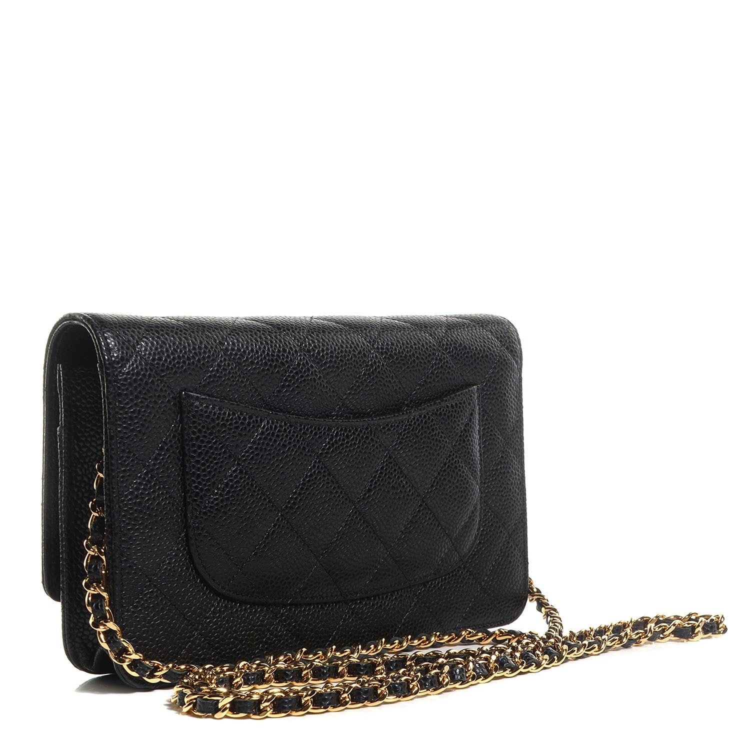 Chanel Caviar Quilted Wallet On Chain WOC Black 3 of 9