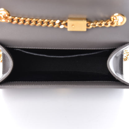 Saint Laurent Grain De Poudre Small Monogram Kate Satchel Fog 5 of 15