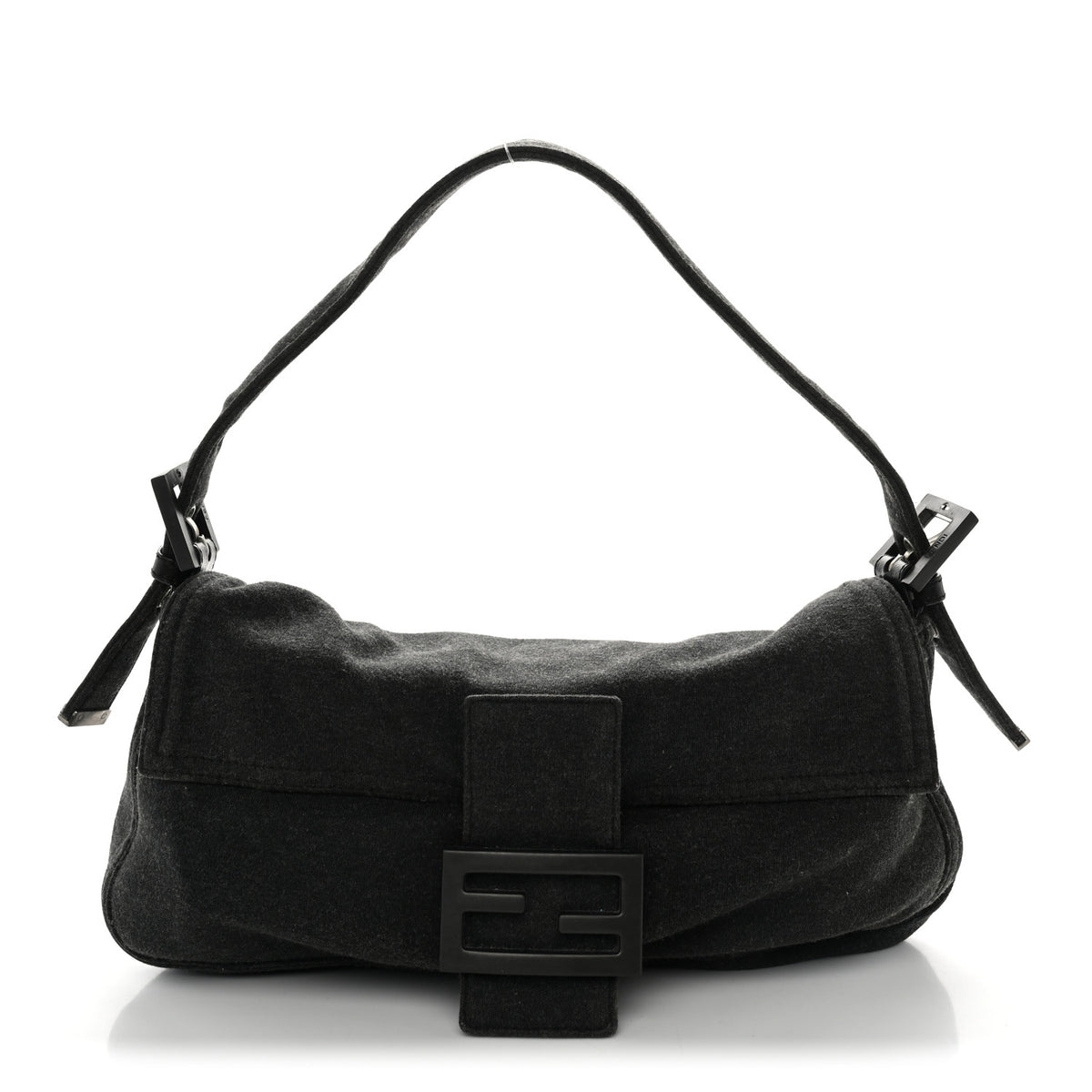 Fendi Wool Baguette Grey 1 of 9