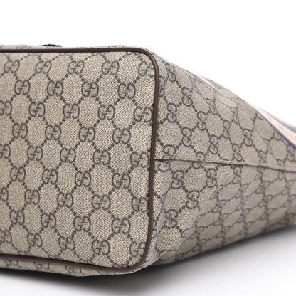 Gucci Soft GG Supreme Monogram Courrier Medium Crossbody Tote Beige New Acero 9 of 10