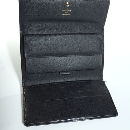 Louis Vuitton Epi Porte Tresor International Wallet Black 5 of 7