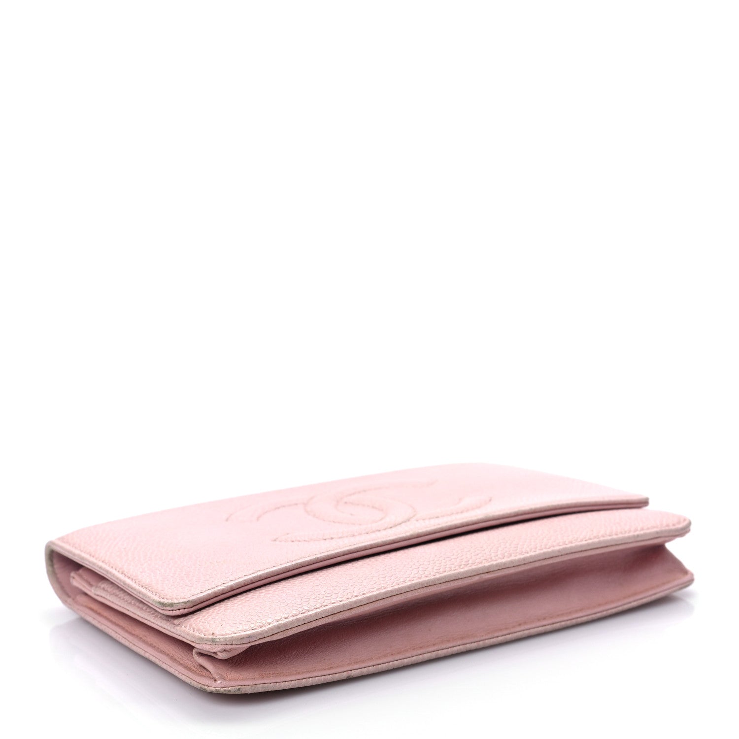 Chanel Caviar Timeless CC Wallet On Chain WOC Pink 4 of 10