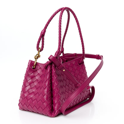 Bottega Veneta Nappa Intrecciato Medium Andiamo Parachute Shoulder Bag Cinnibar 3 of 9