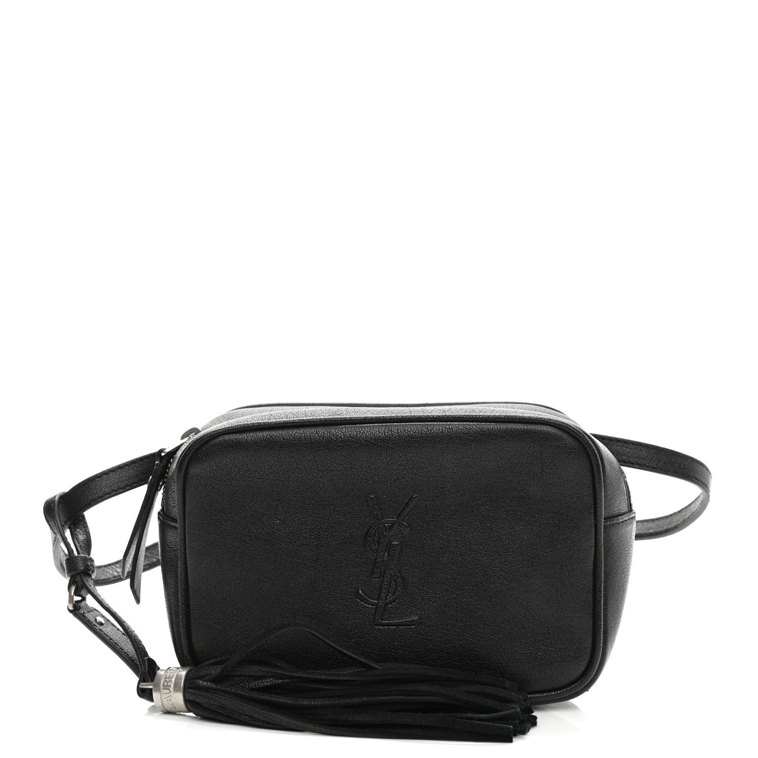 Saint Laurent Lambskin Monogram Lou Belt Bag Black 1 of 10