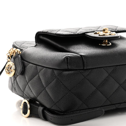 Chanel Caviar Quilted Small CC Day Backpack Black 9 of 10